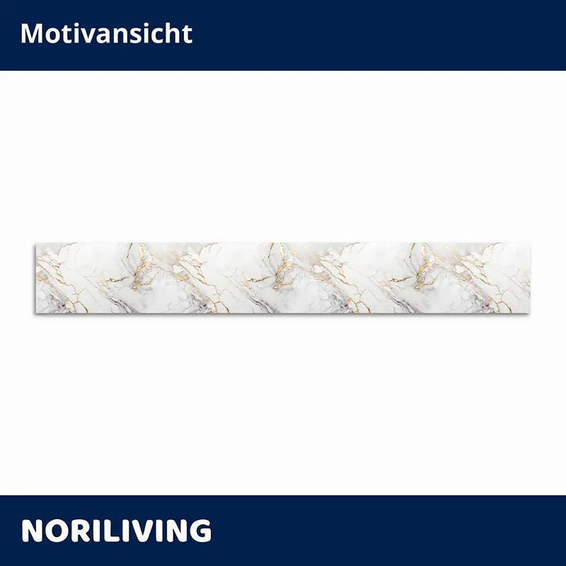 Weißes Marmor-Wandpaneel mit goldenen Adern