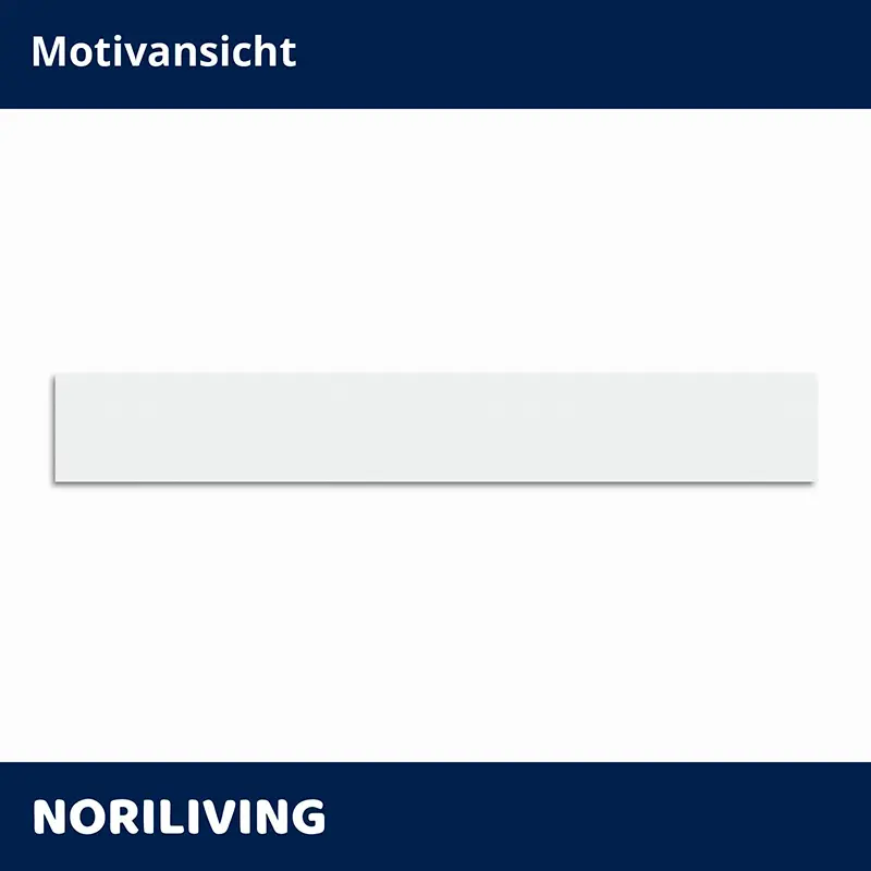 Schmale weiße Wandablage in schlichtem Design