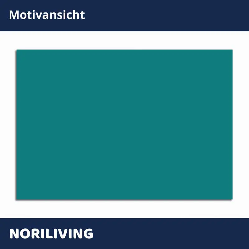 Türkis-grünes rechteckiges Motiv von Noriliving