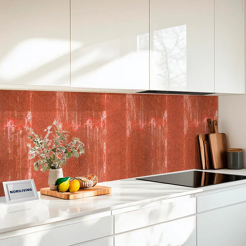 Küchenrückwand Acrylglas Rost Rot 775