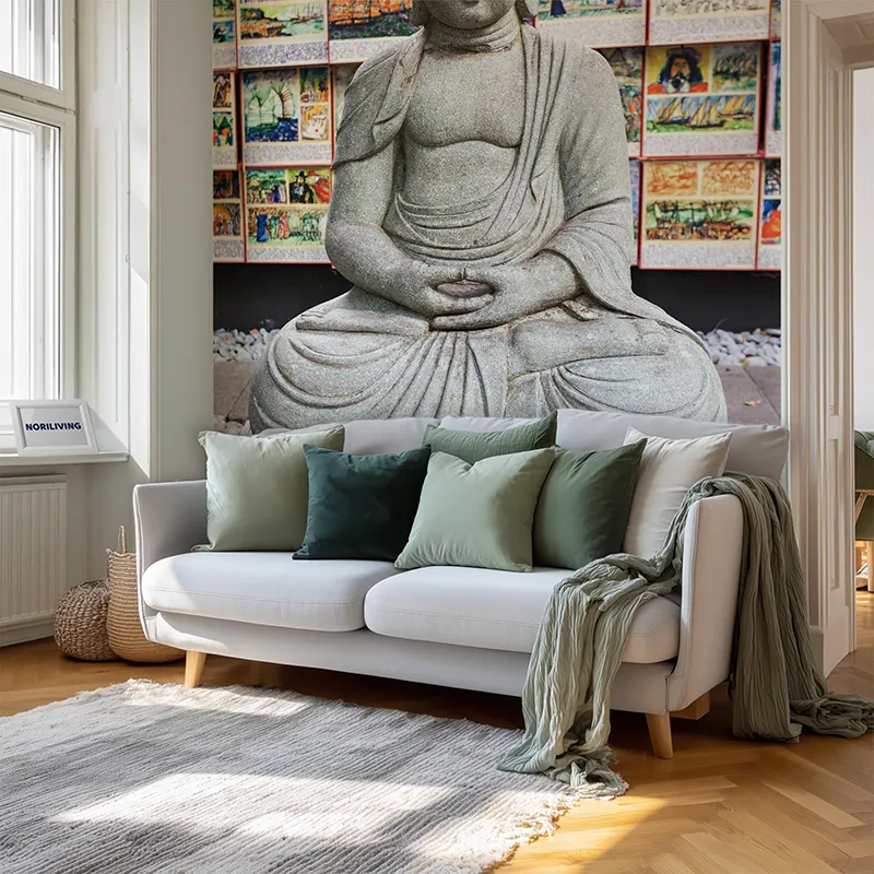 Wohnzimmerrückwand Alu Buddha in Madeira 345
