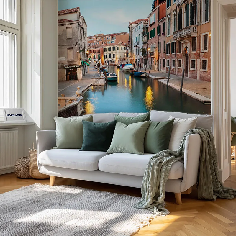 Wohnzimmerrückwand Alu Kanal in Venedig 355