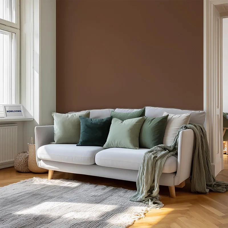 Wohnzimmerrückwand Alu Unifarbe Braun 2370