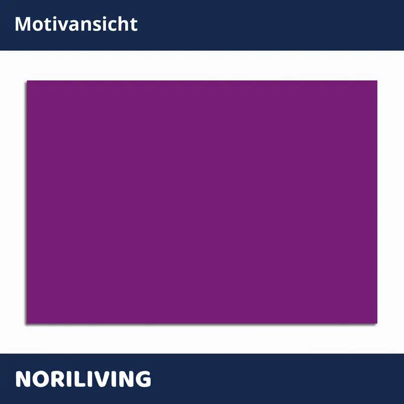 Violette rechteckige Leinwand auf weißem Hintergrund