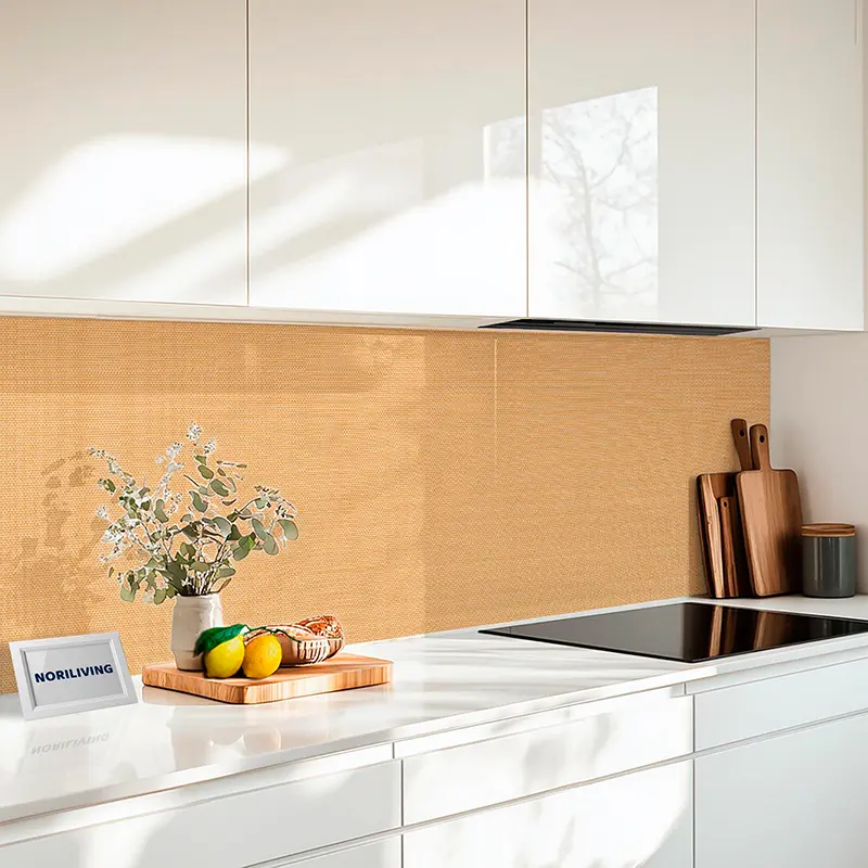 Fliesenspiegel Alu 1-4 teilig Gewebestruktur Beige 2260