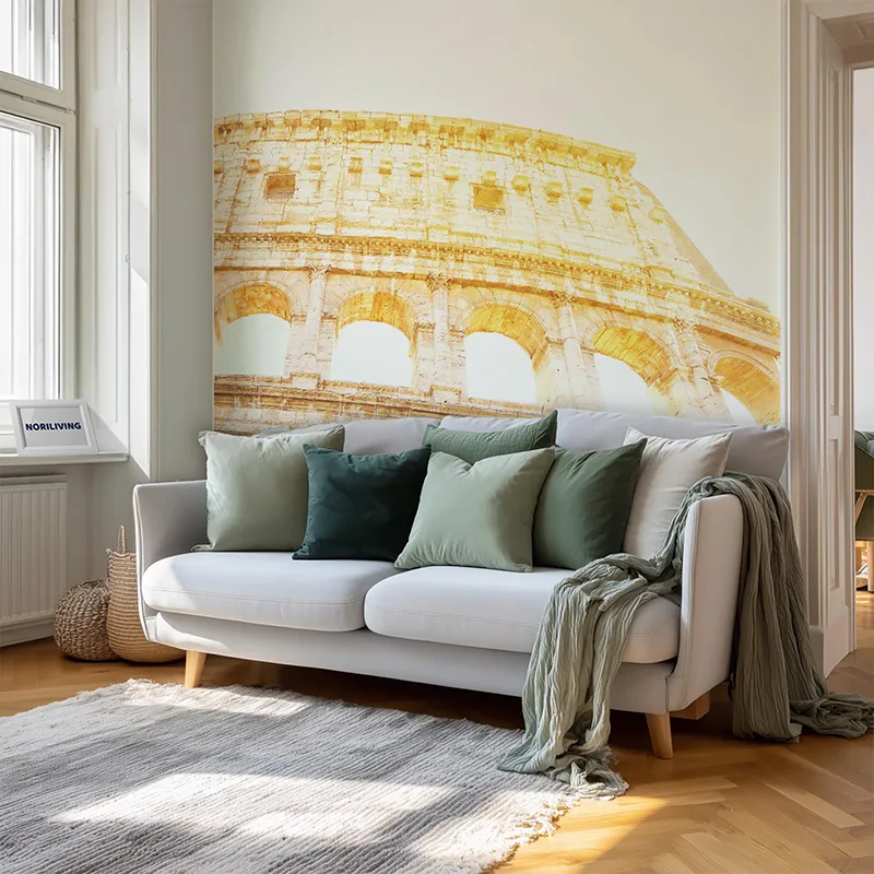 Wohnzimmerrückwand Alu Kolosseum Rom bei Sonnenuntergang 544