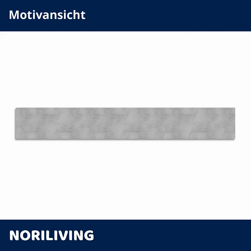 Graues Wandboard in Betonoptik, lang