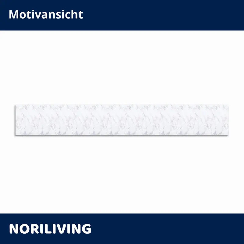 Sockelleiste in weißer Marmoroptik