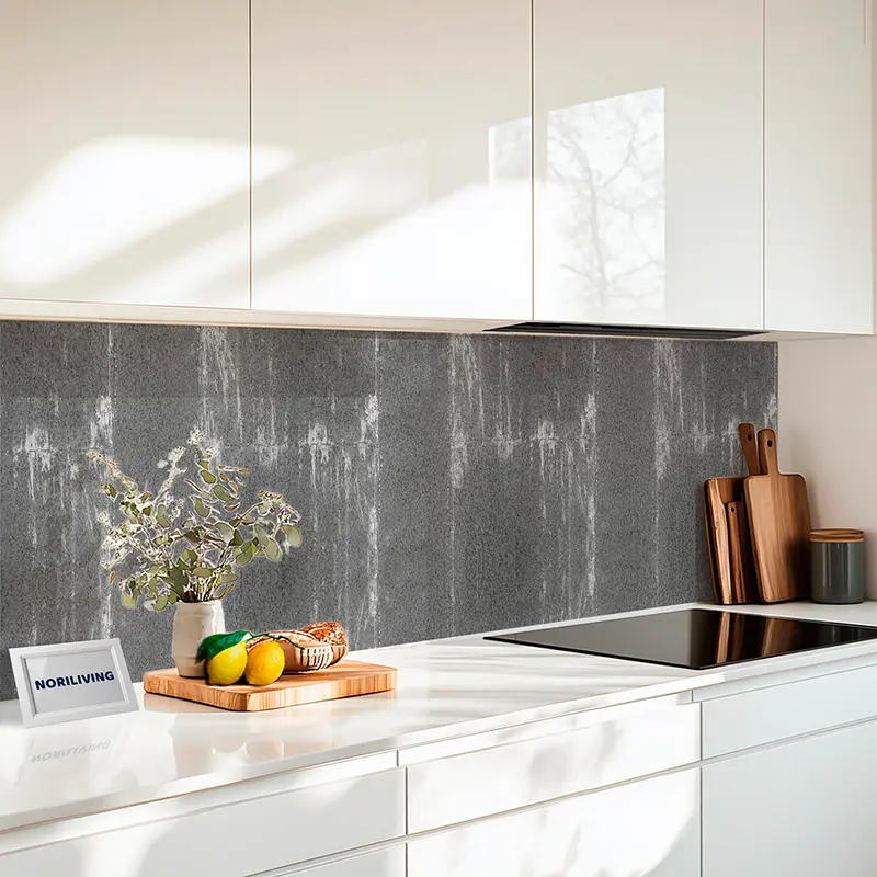 Küchenrückwand Acrylglas Rost Rot 775 schwarz-weiß