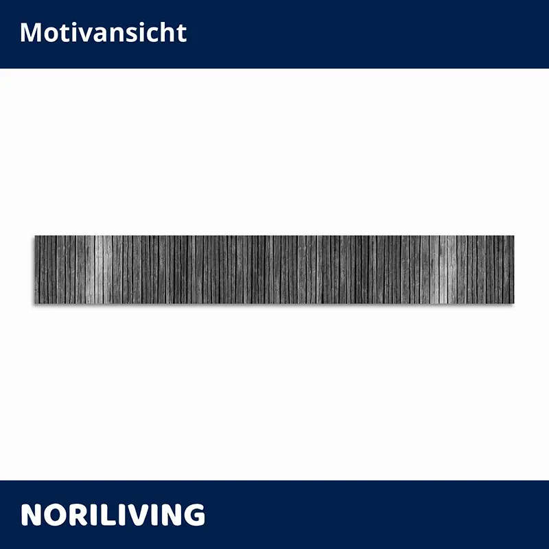 Langes graues Holzpaneel als Wanddekoration