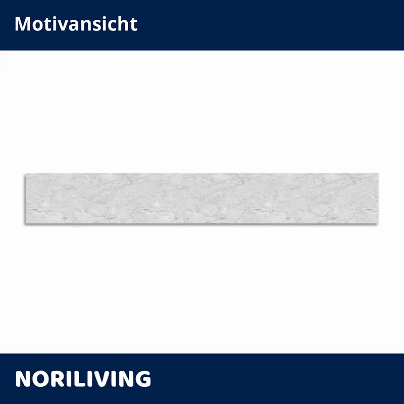 Schmale Wandverkleidung Marmoroptik weiß