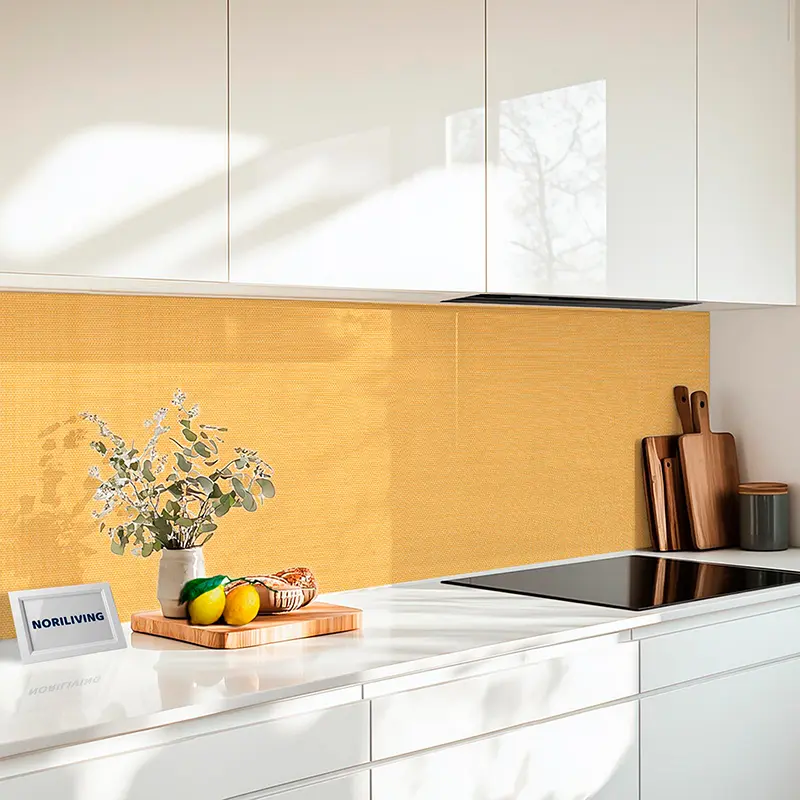 Fliesenspiegel Alu 1-4 teilig Gewebestruktur Gelb 2250