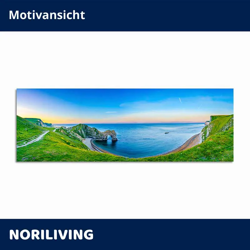 Breites Küstenpanorama als Wandbild