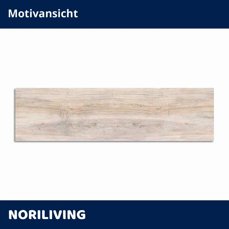 Lange helle Dielenfliese Holzoptik beige Noriliving