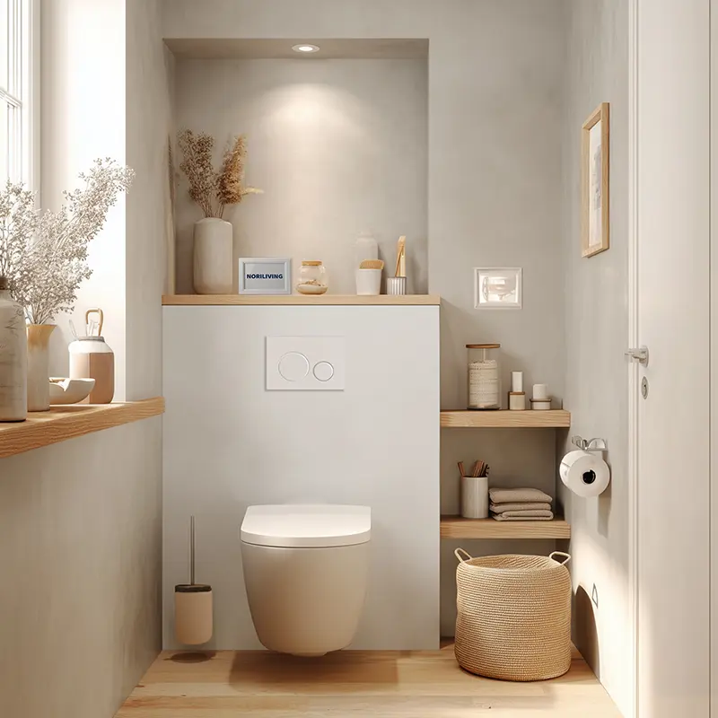 Toilettenrückwand Aluverbund weiß