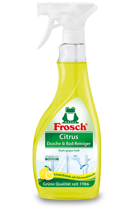 Flasche Frosch Citrus Dusche & Bad-Reiniger, stark gegen Kalk, mit Zitronenfrische
