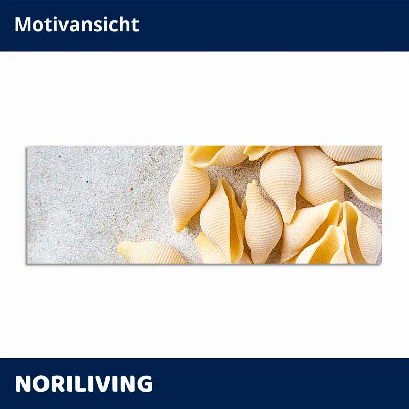 Leinwanddruck: Muscheln auf Sand